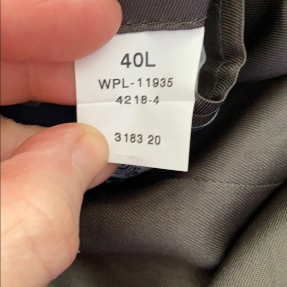 Stafford Black Wool Blend Suit Jacket w/ Vest - Picture 5 of 11